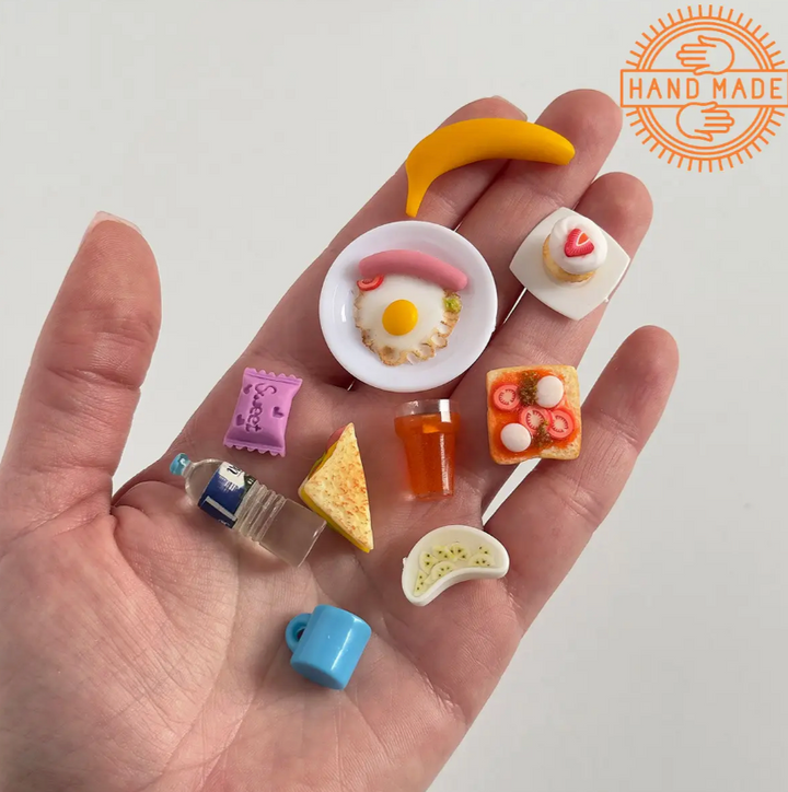Puppenessen Frühstück Handgemacht 10 Stück