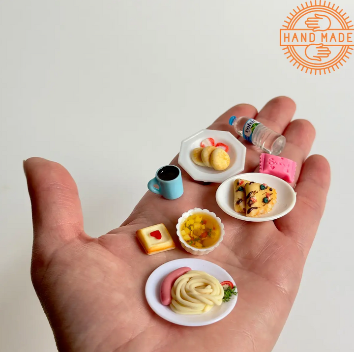 Puppenessen Abendessen Handgemacht 8 Stück