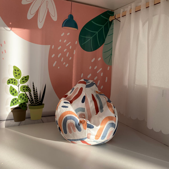 Pouf Stuhl Abstraction NestWood für Puppen
