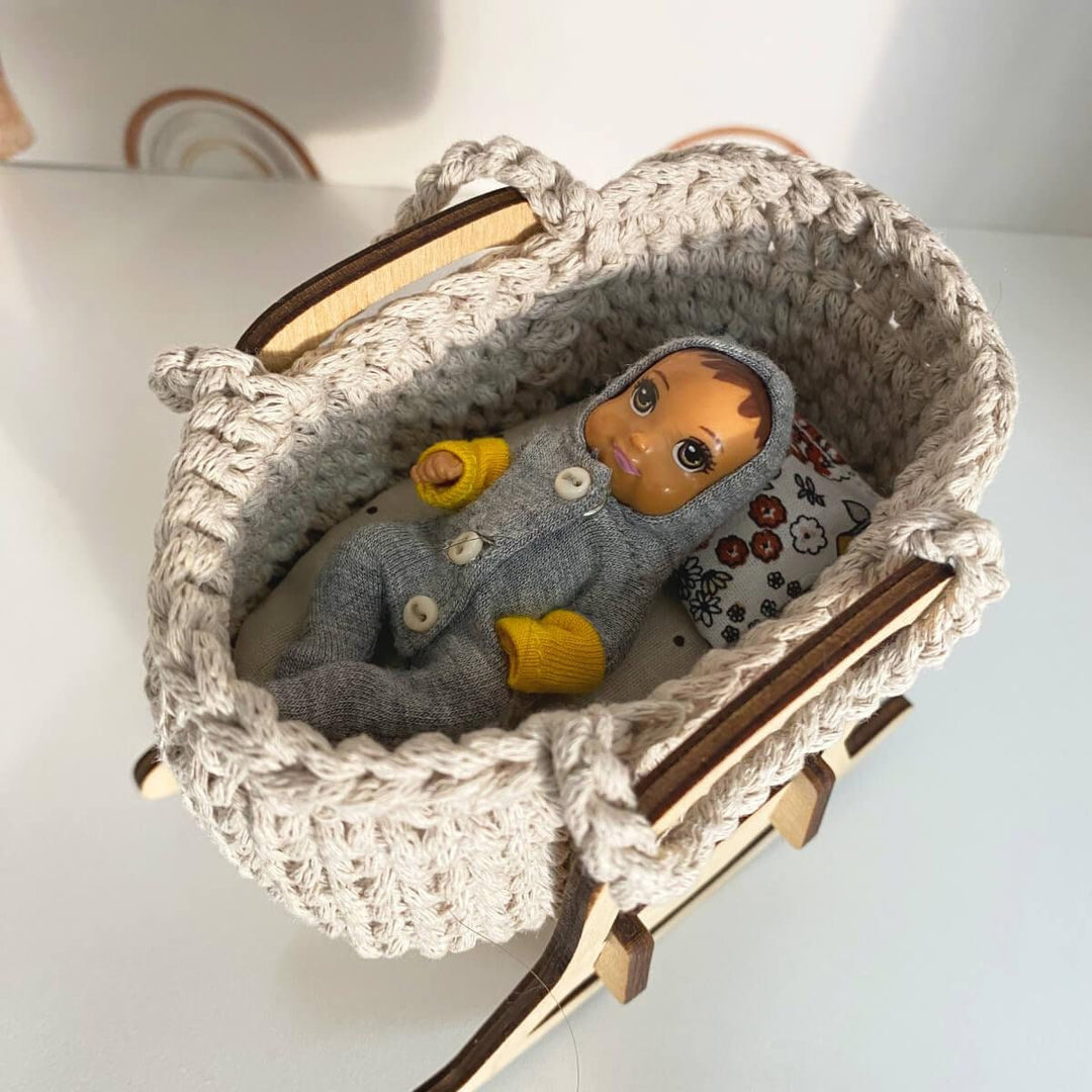 Puppenmöbel Wiege Maßstab 1:12 NestWood