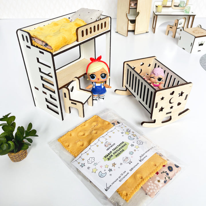 Bettwäscheset für Kinderzimmer 14-tlg. NestWood Eco