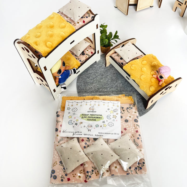 Bettwäscheset für Kinderzimmer 14-tlg. NestWood Eco