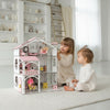 Wooden dollhouse Smart House with elevator scale 1:12 NestWood Pink
