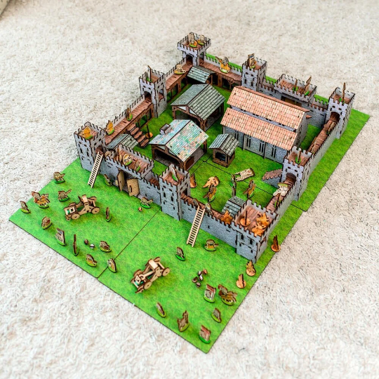 Wooden castle constructor Mini 3 NestWood