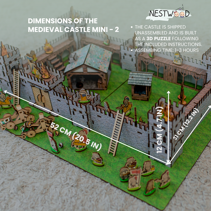 Wooden castle constructor Mini 2 NestWood