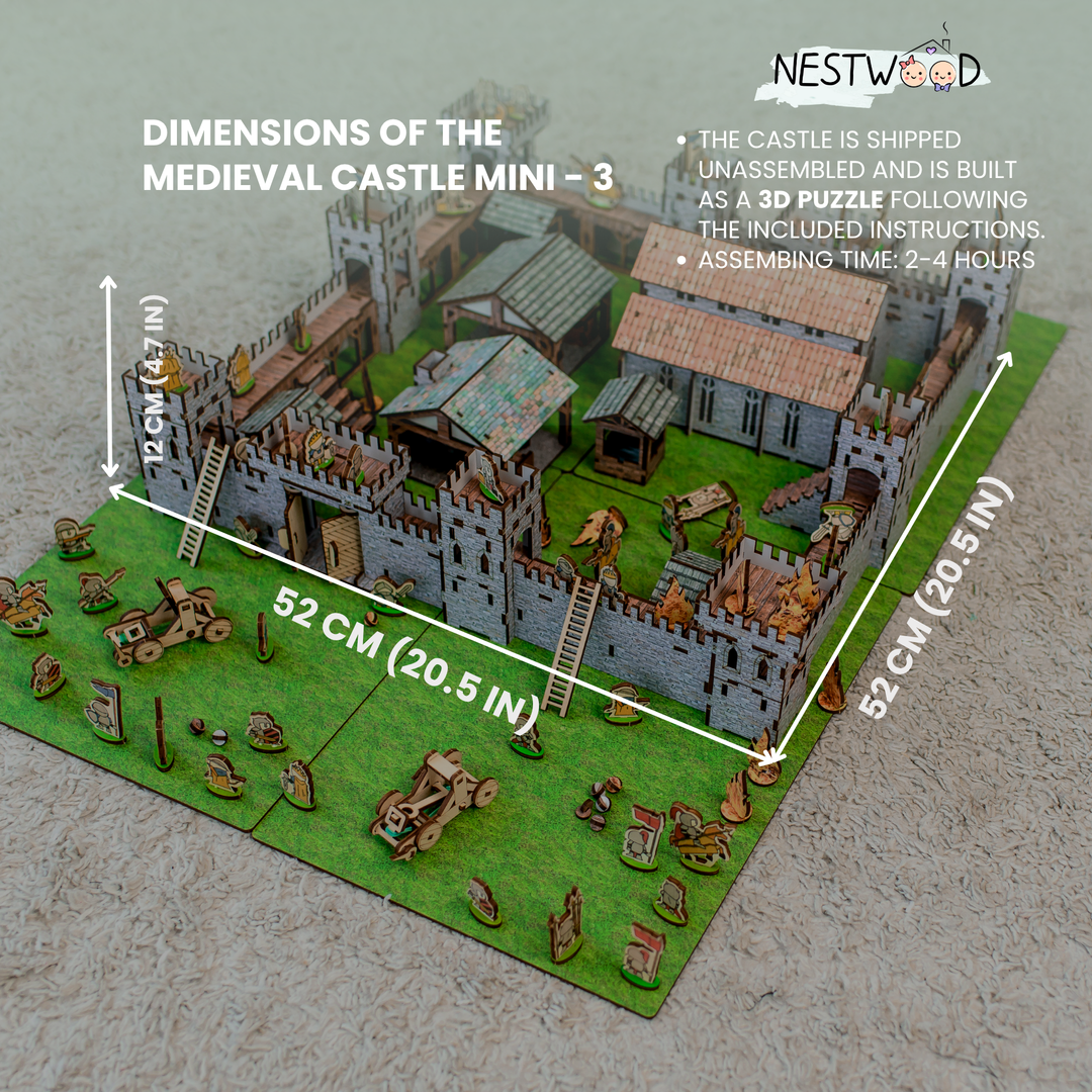 Wooden castle constructor Mini 3 NestWood