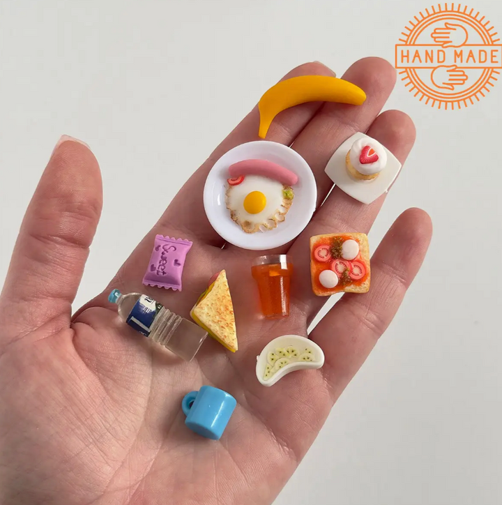 Doll Food Breakfast Hand Made 10 Pieces