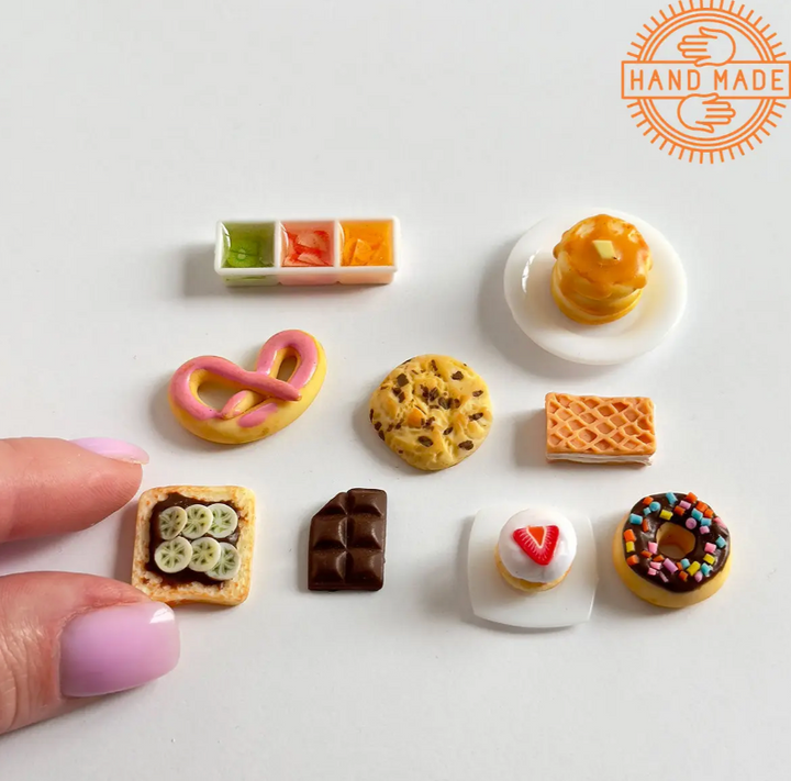 Doll Food Dessert №1 Hand Made 9 Pieces