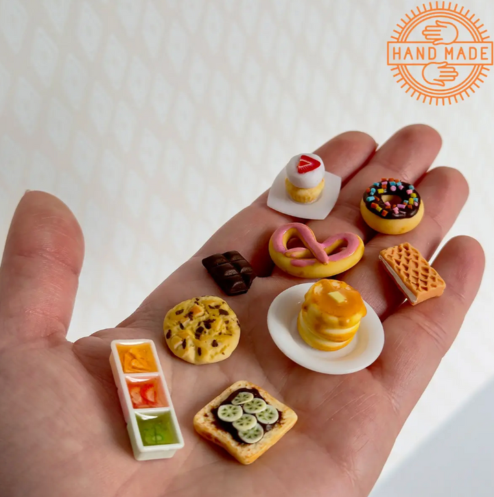 Doll Food Dessert №1 Hand Made 9 Pieces