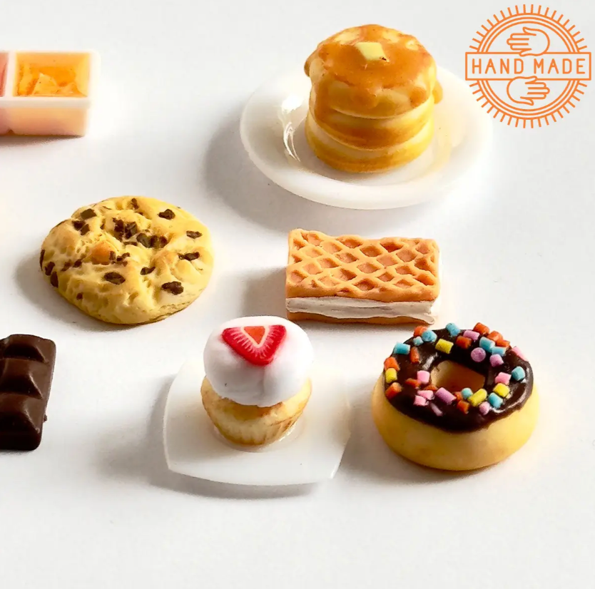 Doll Food Dessert №1 Hand Made 9 Pieces