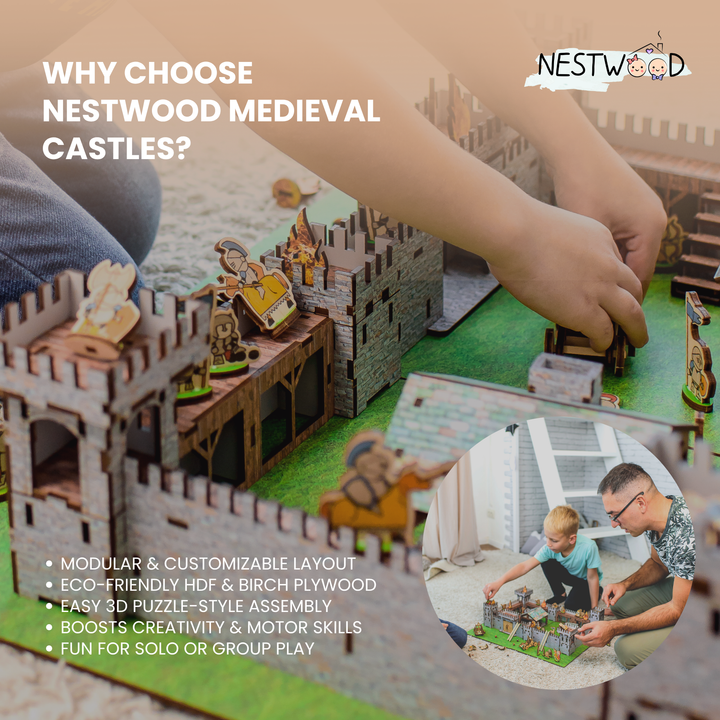 Wooden castle constructor Mini 2 NestWood