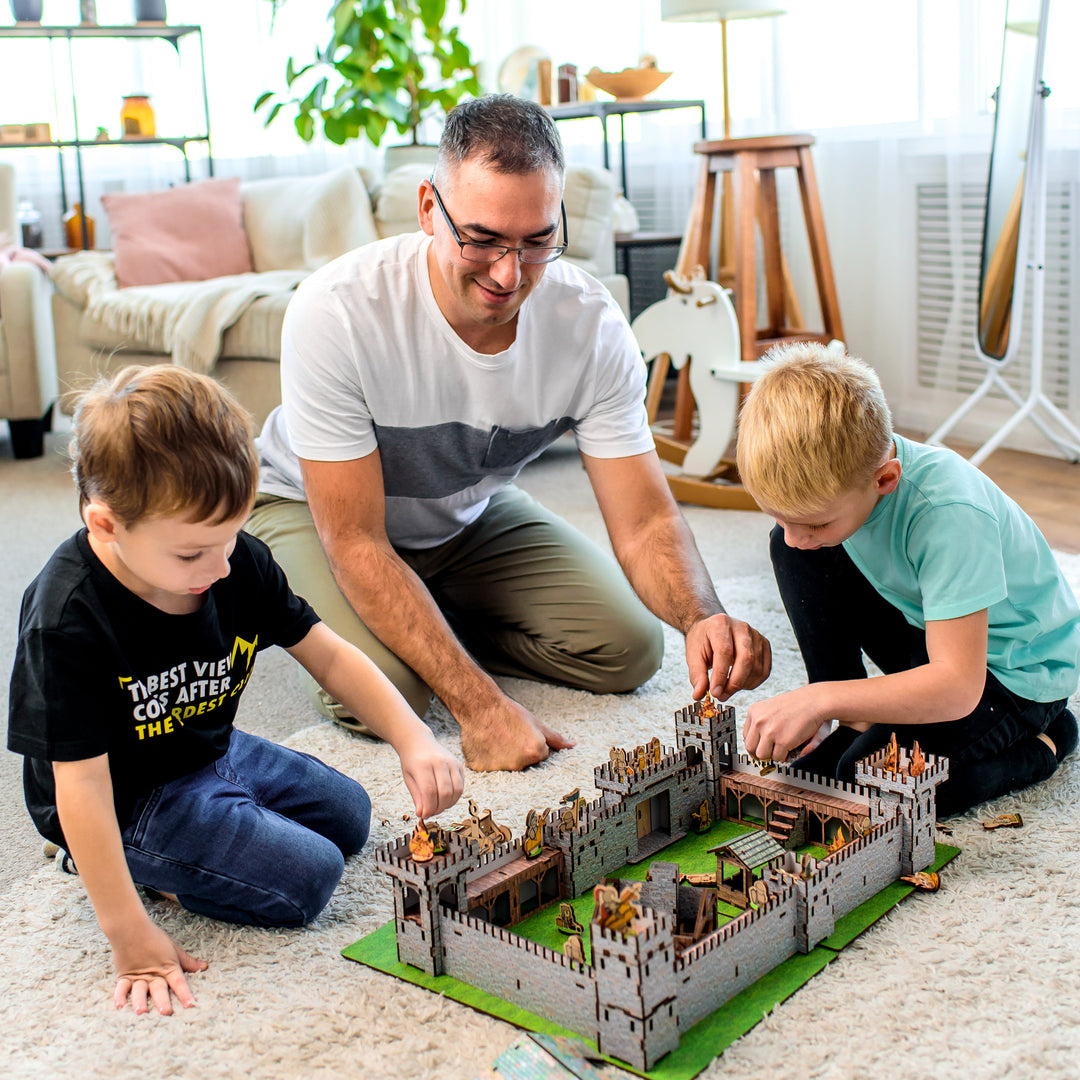 Wooden castle constructor Mini 3 NestWood
