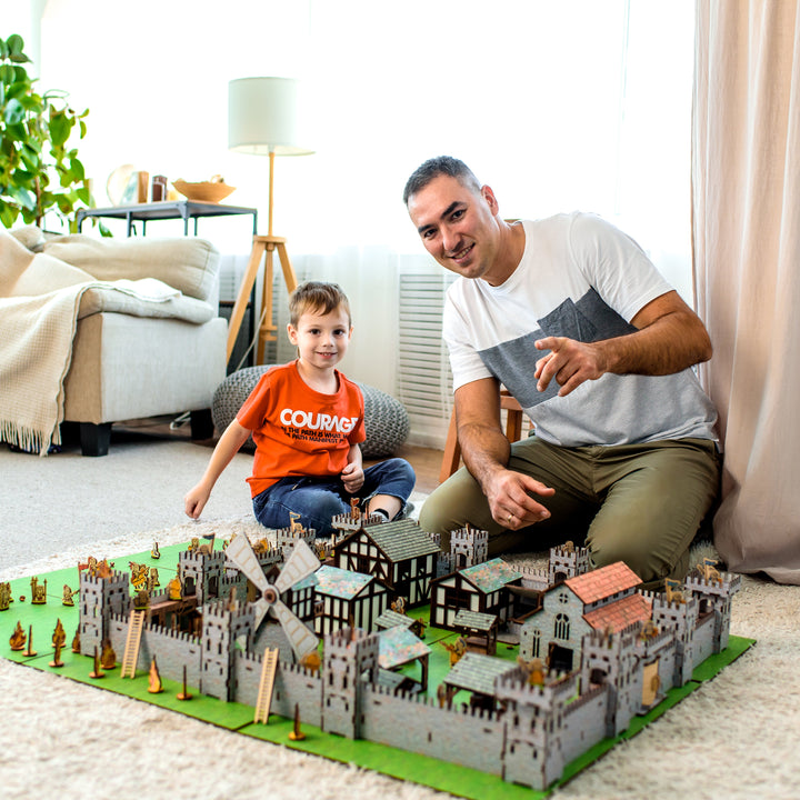 Wooden castle constructor Mini 4 NestWood
