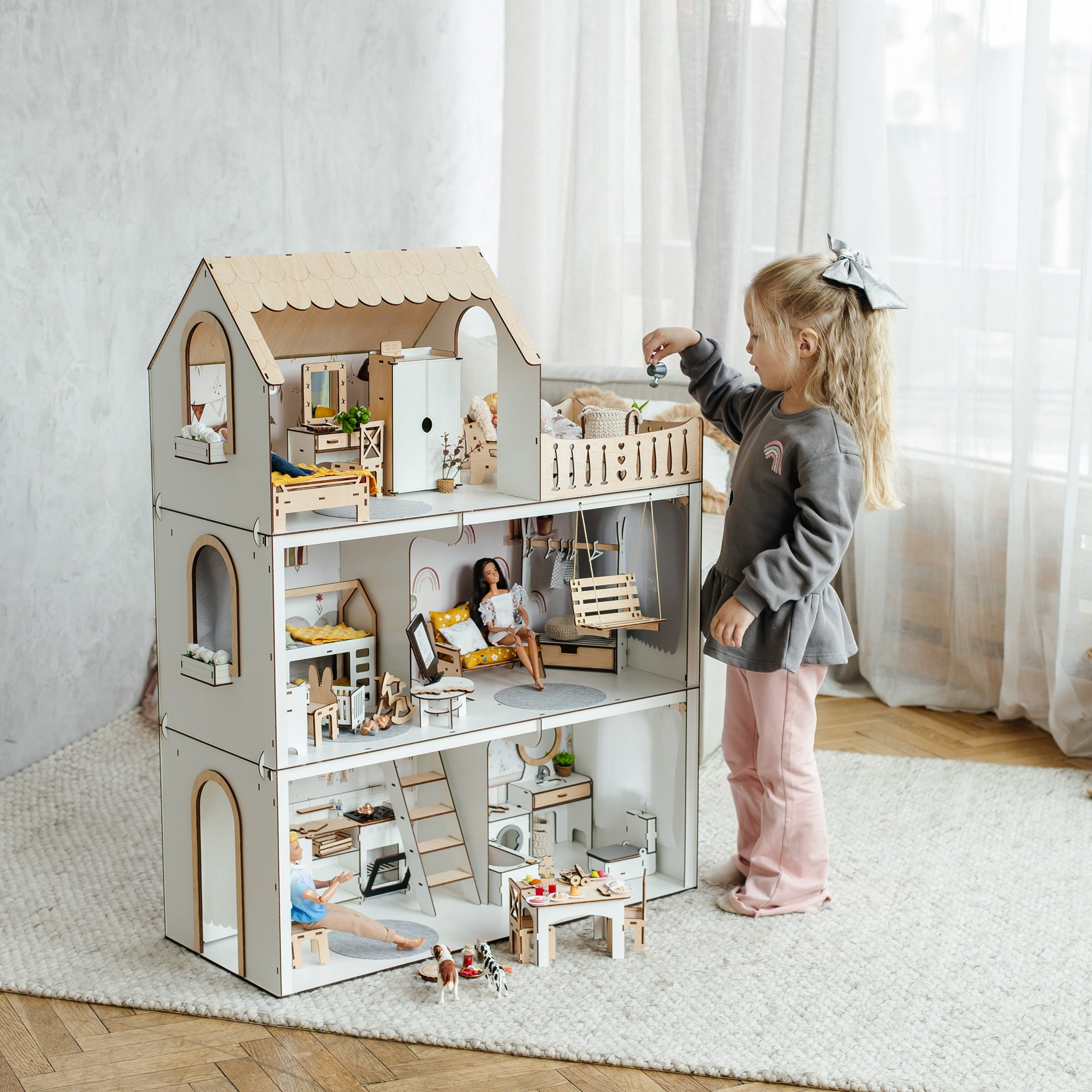 Doll House Toys - Lux Light Scandi NestWood – NESTWOOD