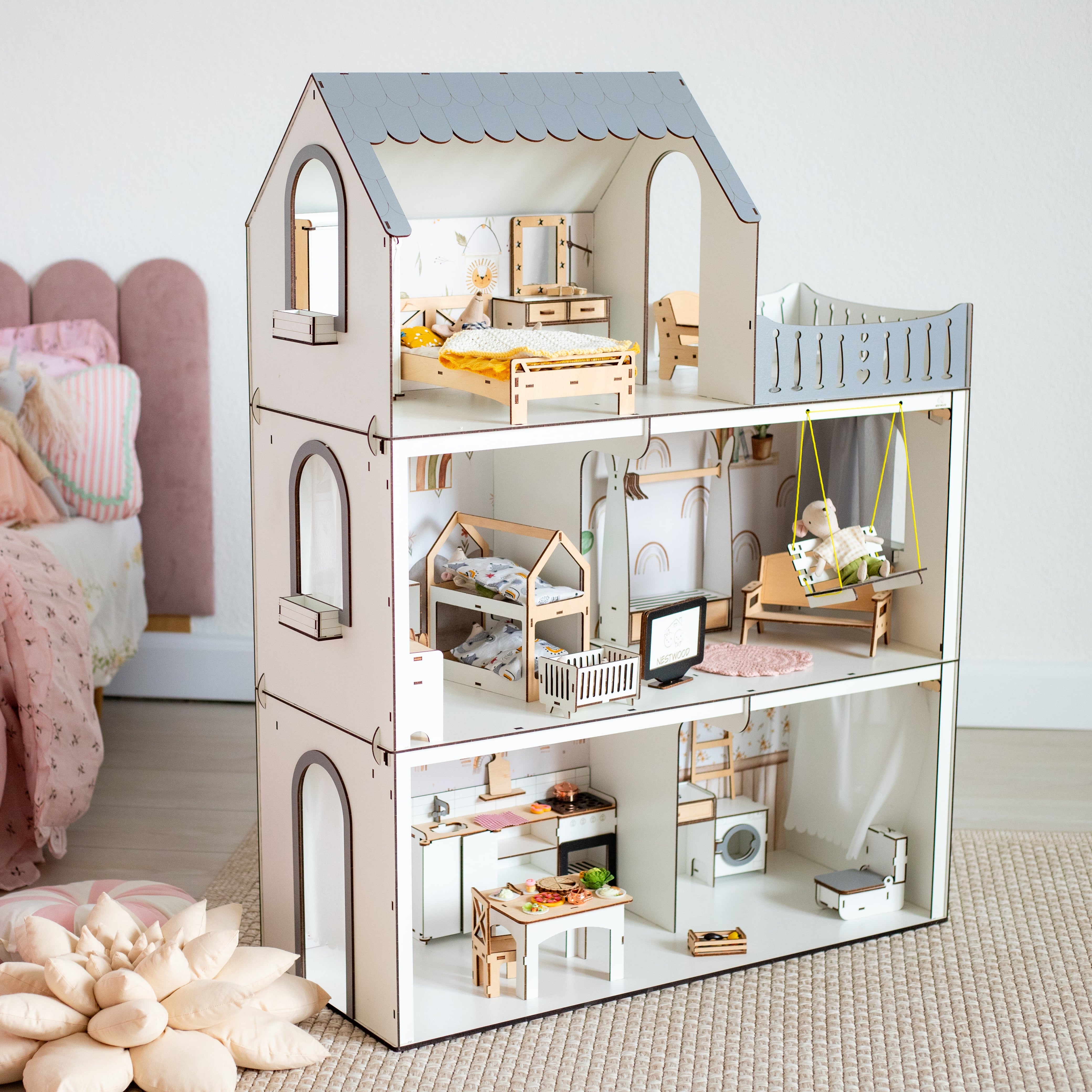 Playhouse Lux Light Eco by Nestwood – The Ultimate Dollhouse