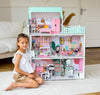 Wooden dollhouse Lux Light scale 1:6 NestWood mint