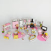 Wooden furniture set Medium in scale 1:12 NestWood Pink