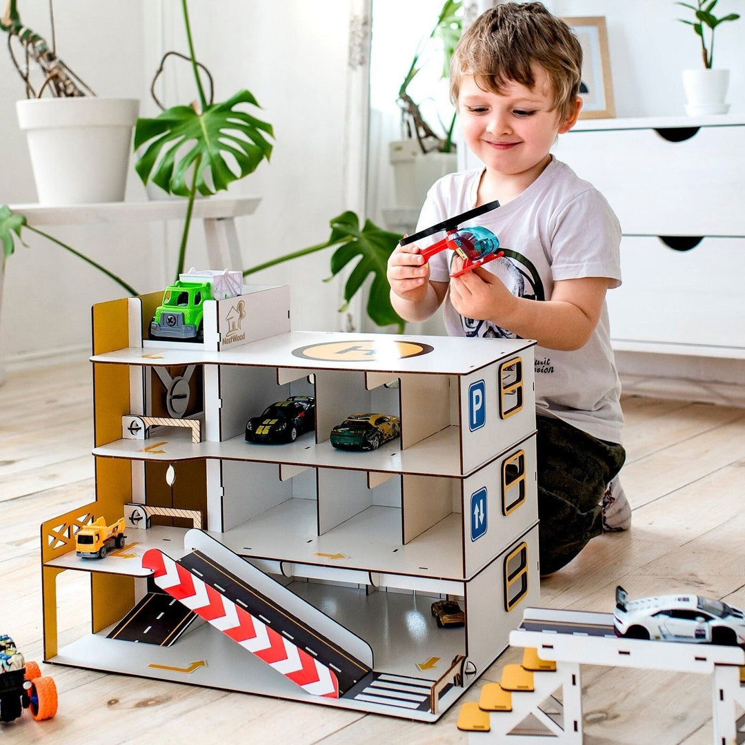 a toy garage