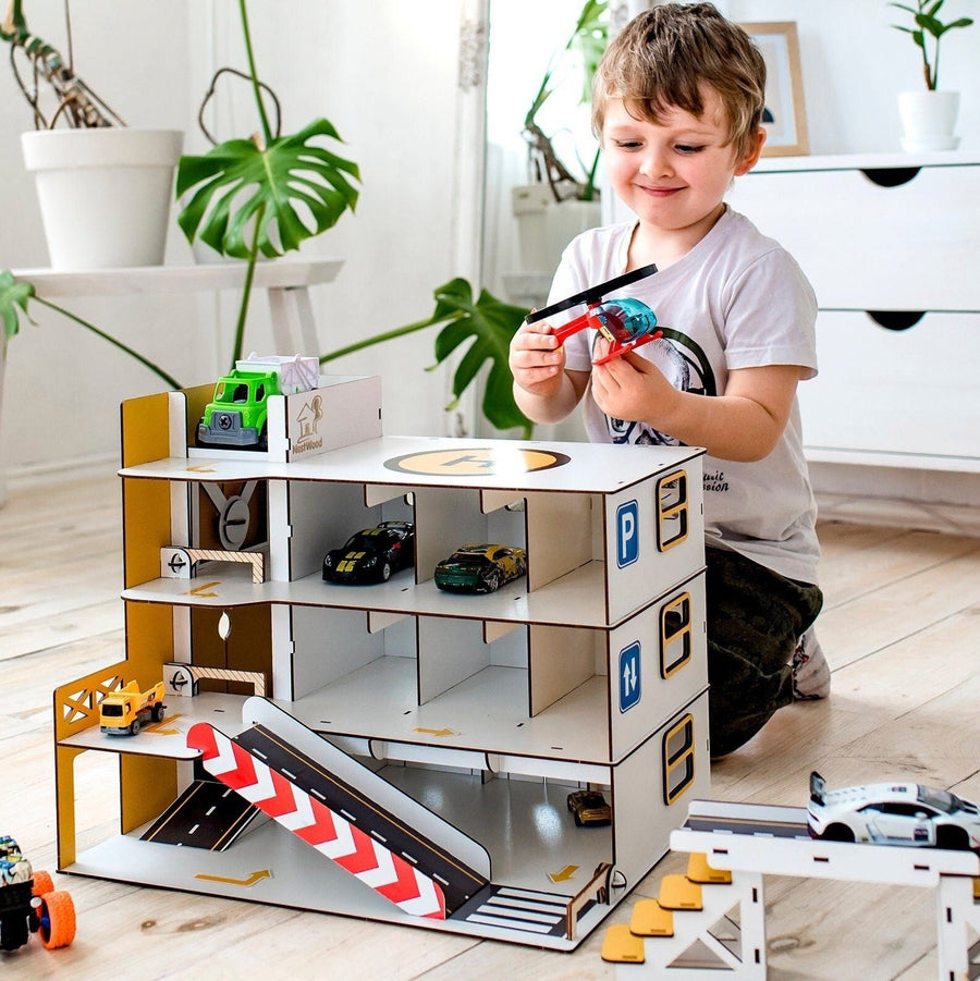 a toy garage