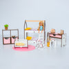 Wooden doll furniture Children's room scale 1:6 NestWood Pink