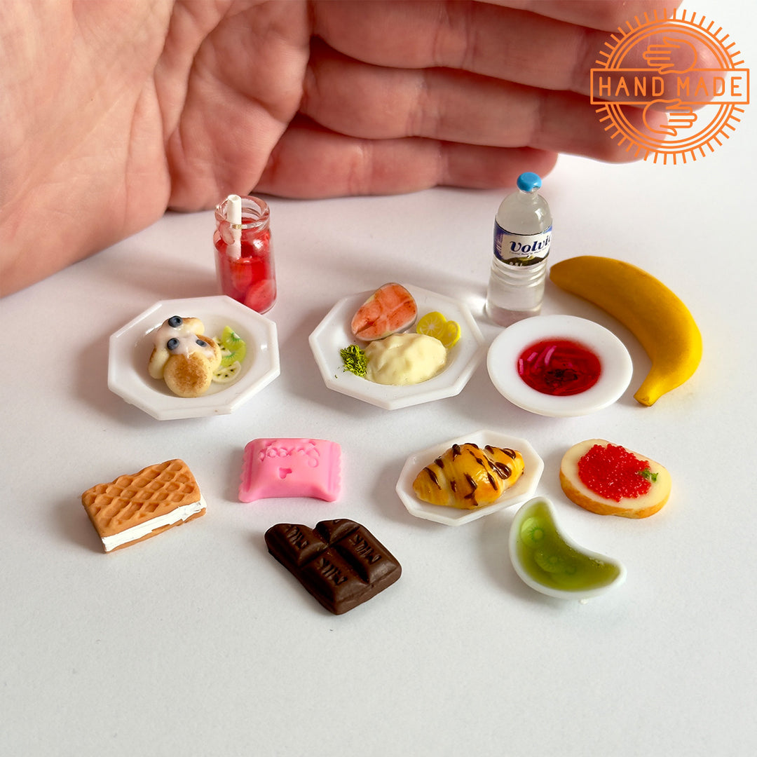 Doll Food Breakfast Hand Made 10 Pieces