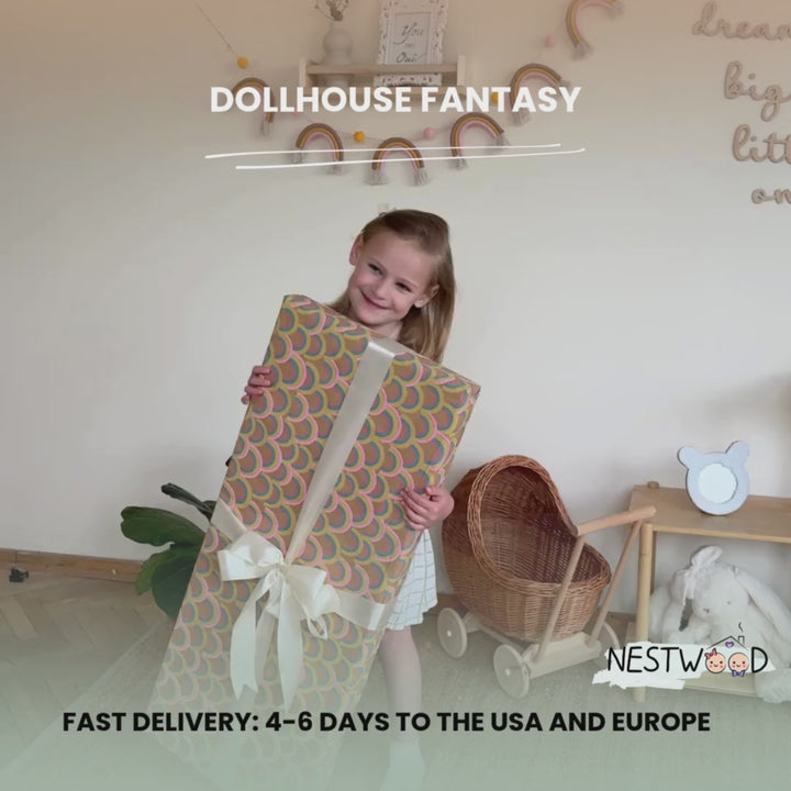 Wooden dollhouse Fantasy scale 1:6 NestWood Eco