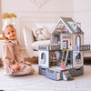 Puppenhaus aus Holz, Mini-Häuschen mit Organizer, Maßstab 1:12, NestWood Eco